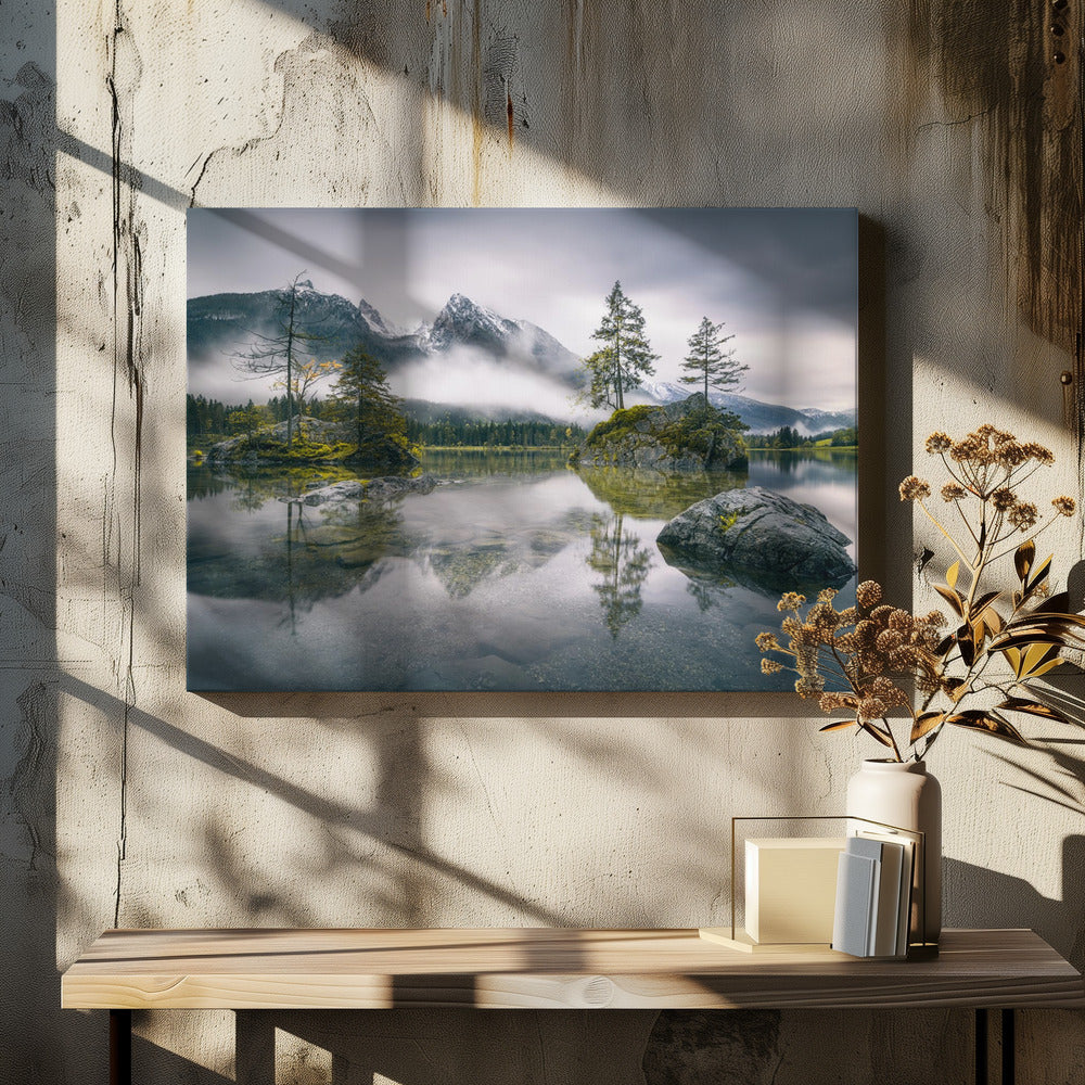 Rainy morning at Hintersee (Bavaria)