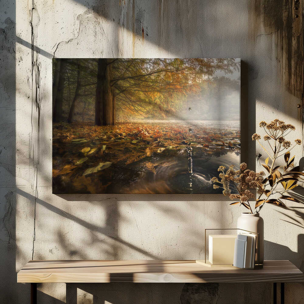 Drops between the autumn colors