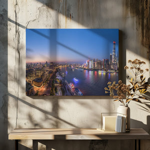 Art Prints of The Blue Hour in Shanghai