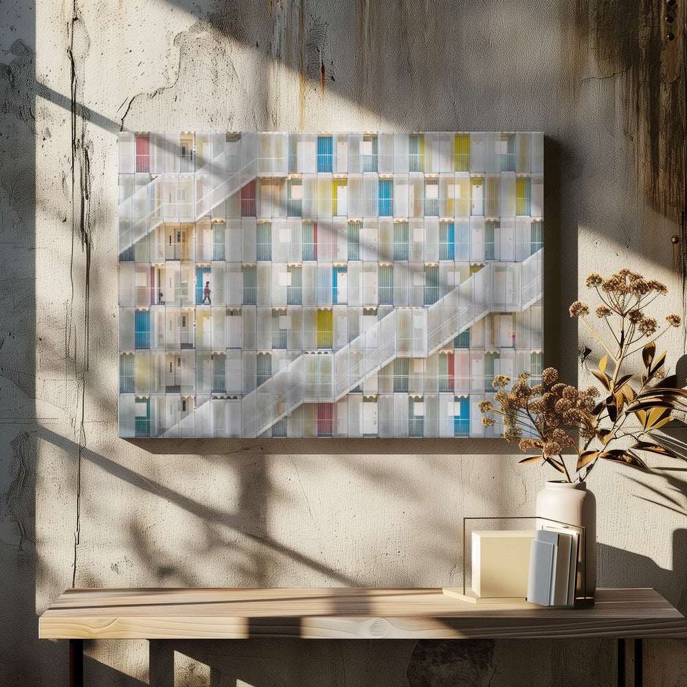 Art Prints of Colorful apartment