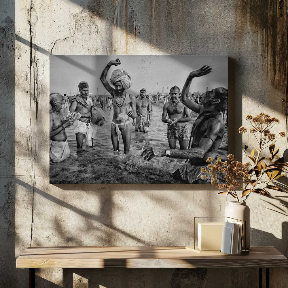 Holy Makar Bath at Gangasagar