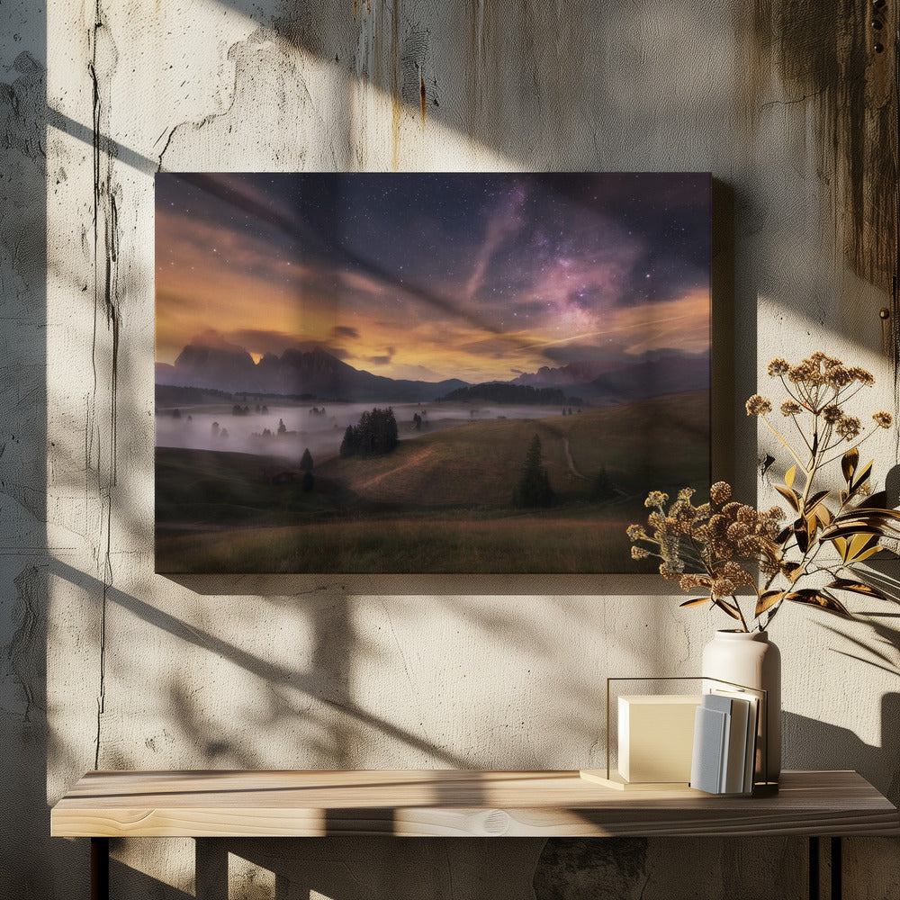 Alpe di Siusi at night