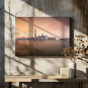 Art Prints of Venice pink sunrise
