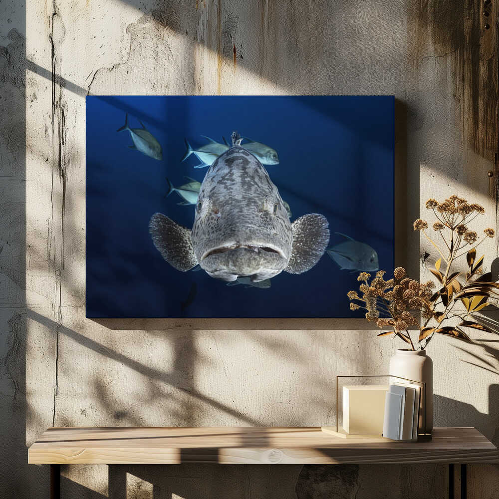 Face to face with a potato grouper