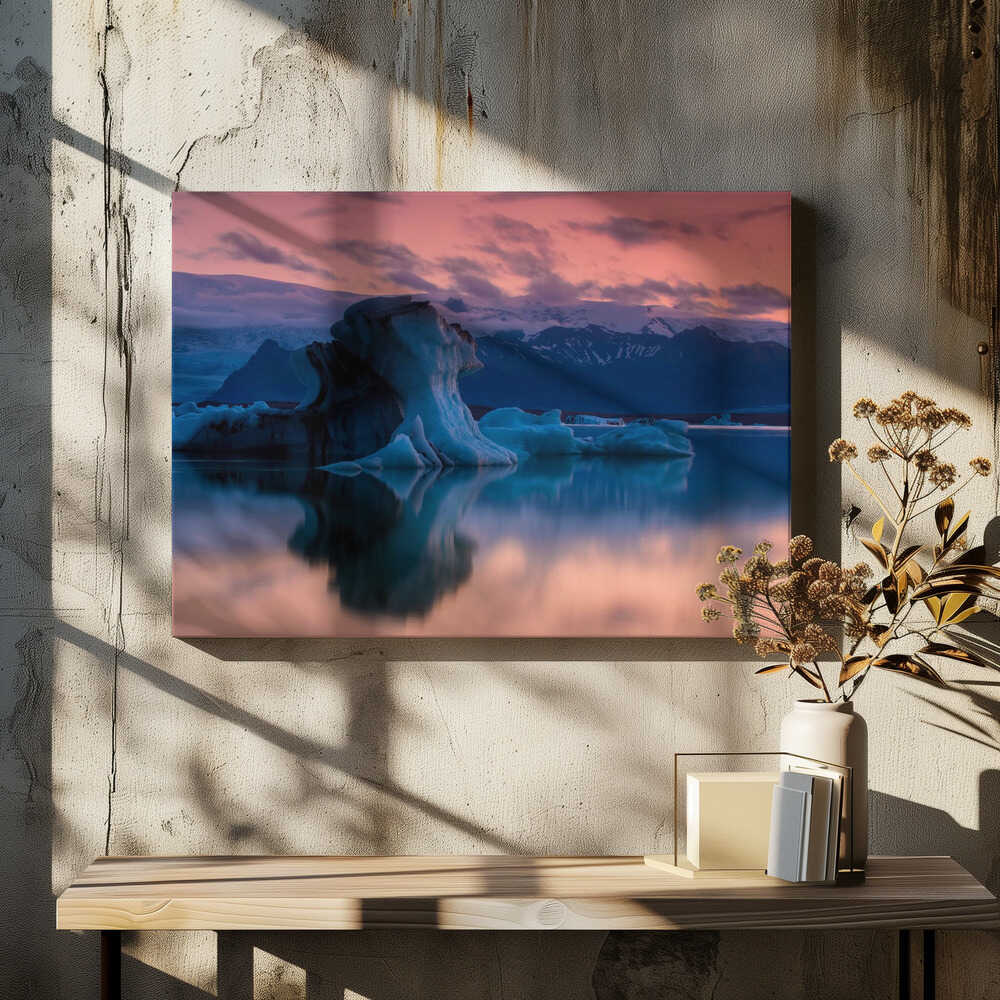 The Jökulsárlón is a large glacial lake in southeast Iceland