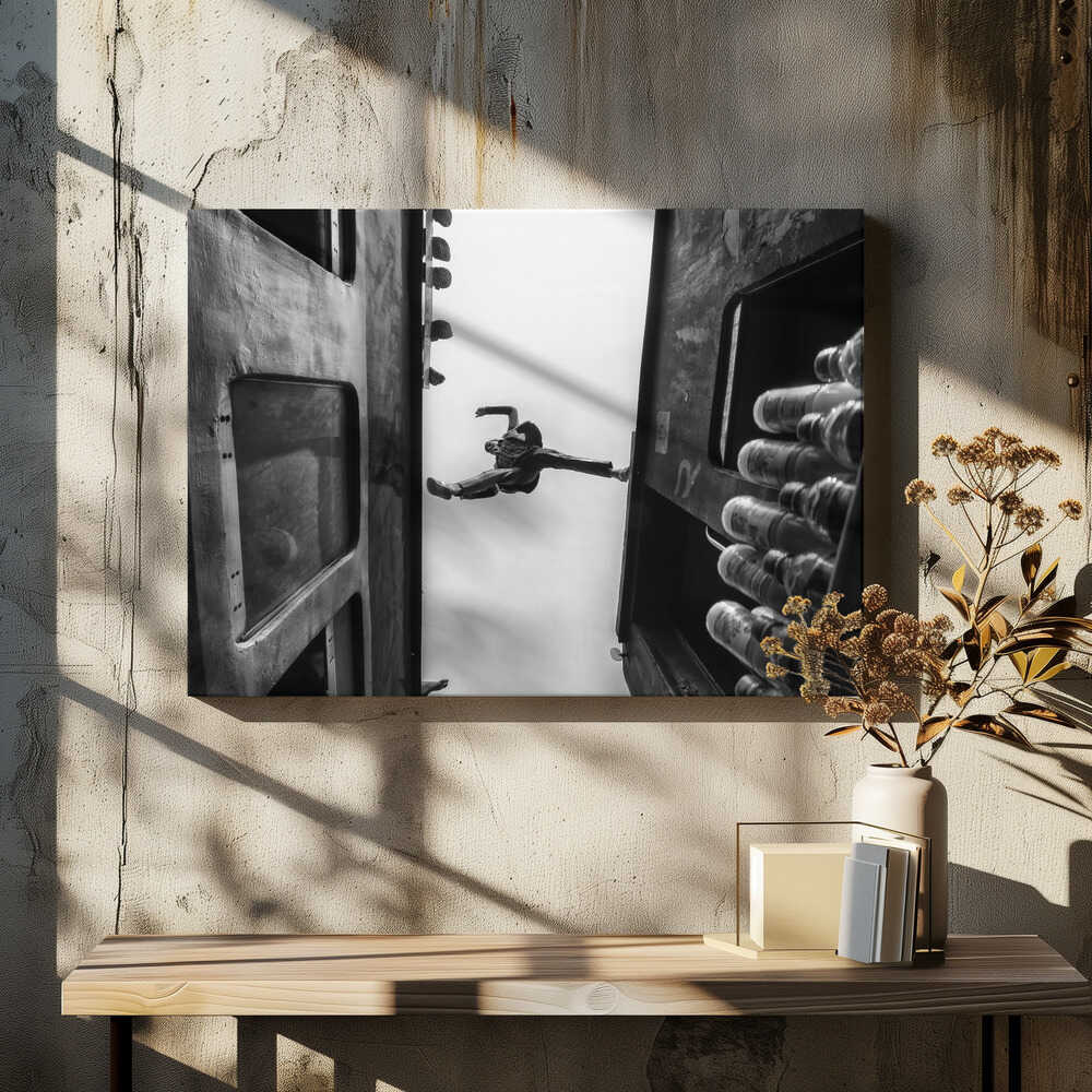 Jump one train to another train