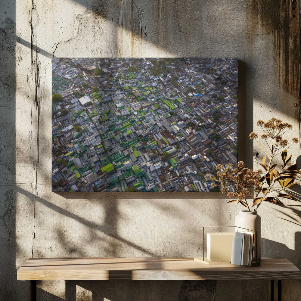 Korail, the largest slums in Bangladesh