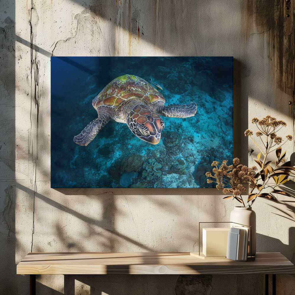 Green turtle from Sauwandarek