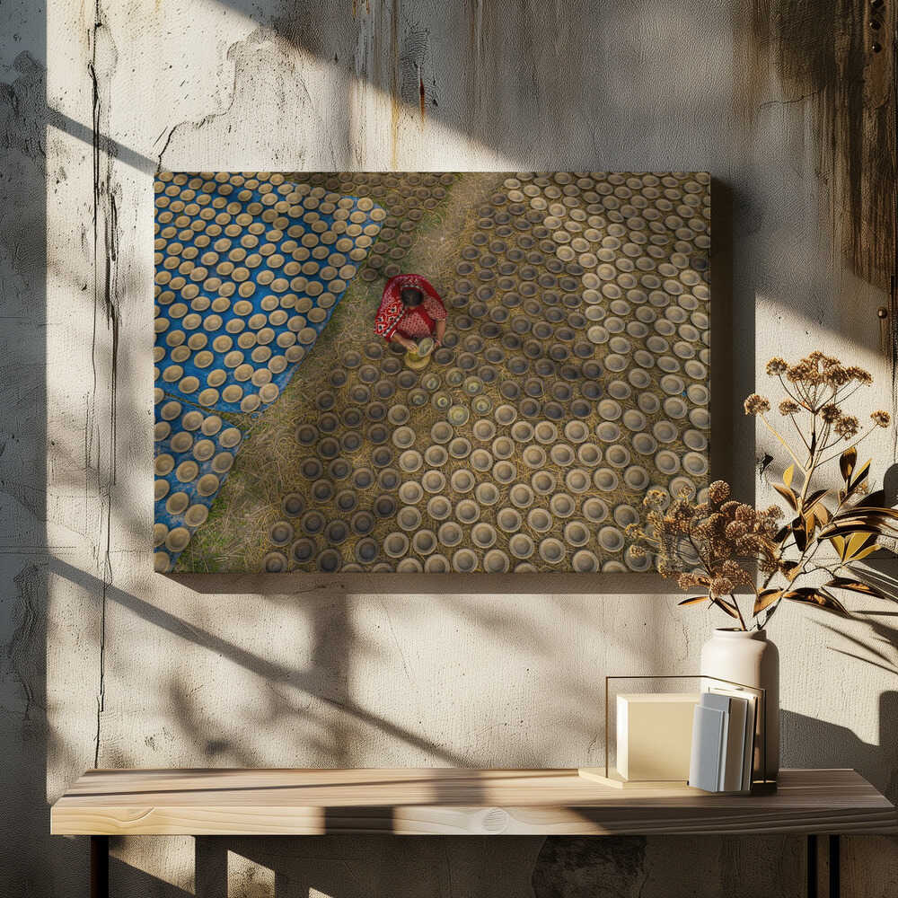 Coloring of clay pots