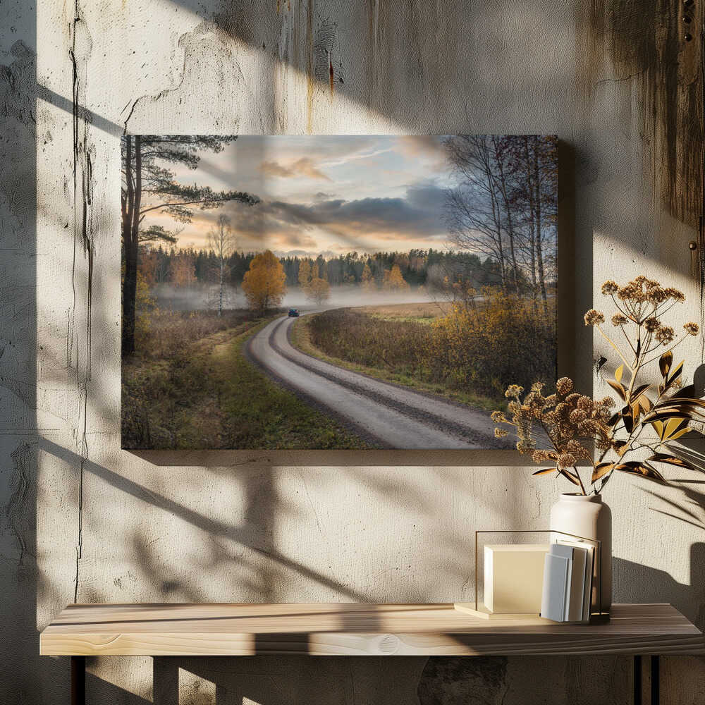 Drive in autumn colors