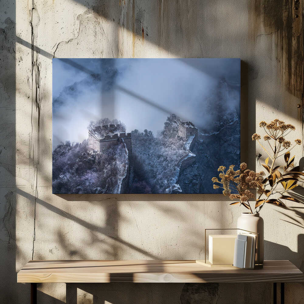 Peach blossom snow of the Great Wall