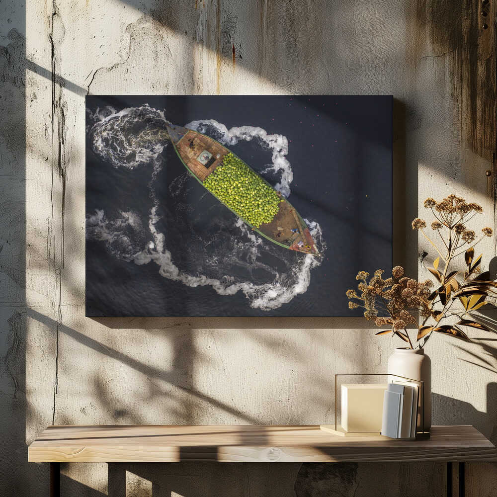 Boats of watermelons