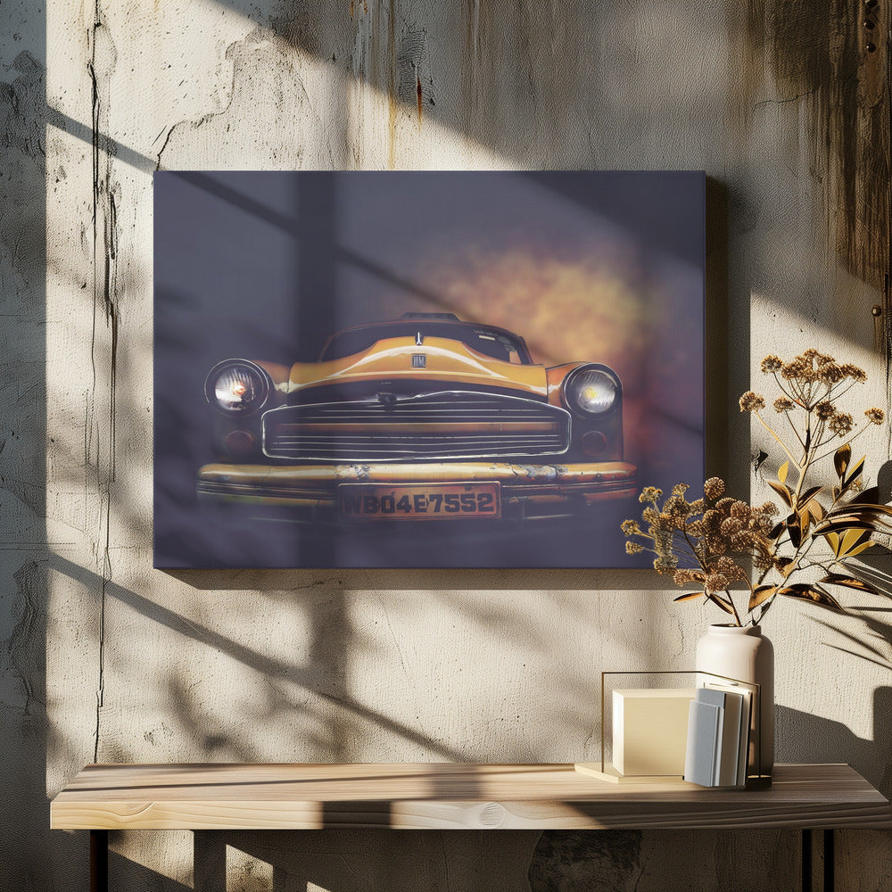 Art Prints of Kolkata taxi