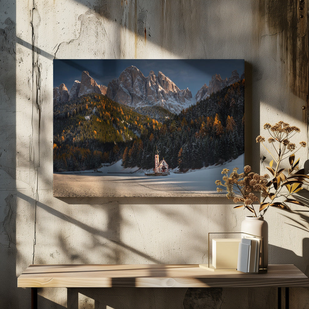 Autumn and Winter in Dolomites