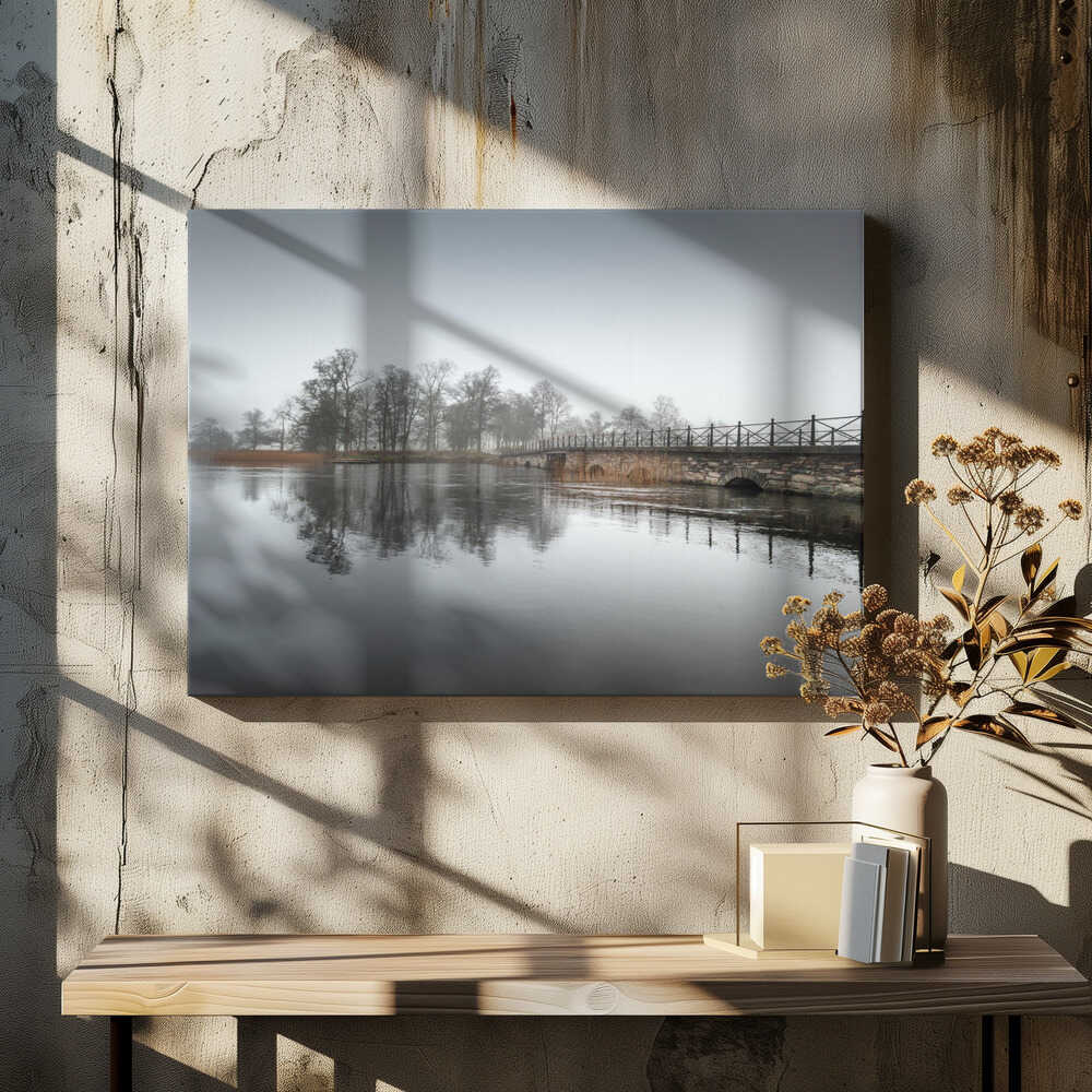 Fog at the stone bridge