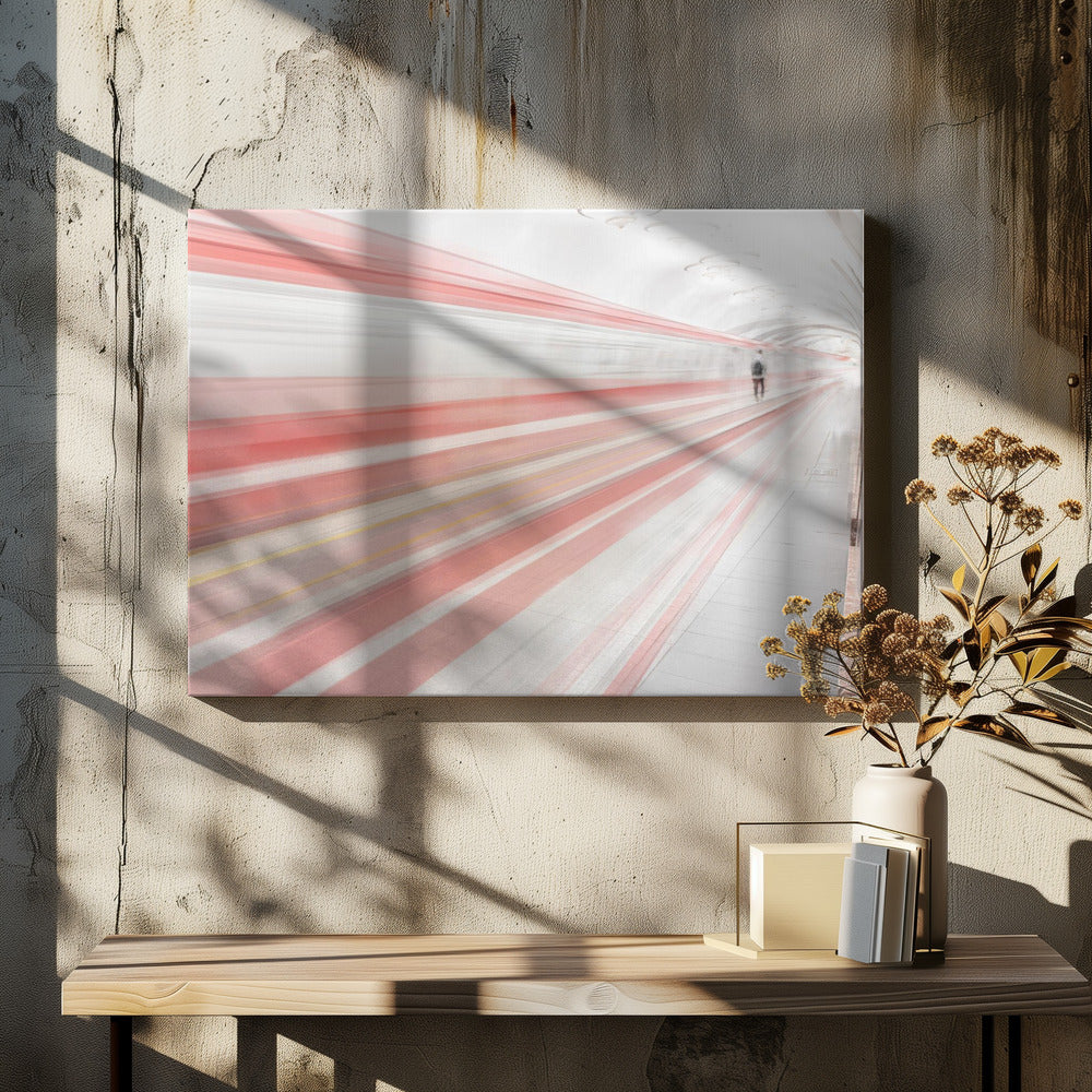 Art Prints of ...walking on red lines...