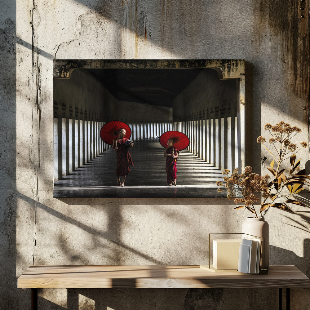Two Monks Walking Home