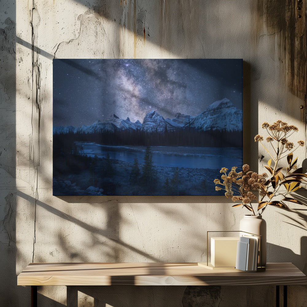 Milky Way over Mountains