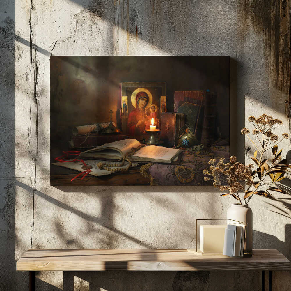 Still life with icon