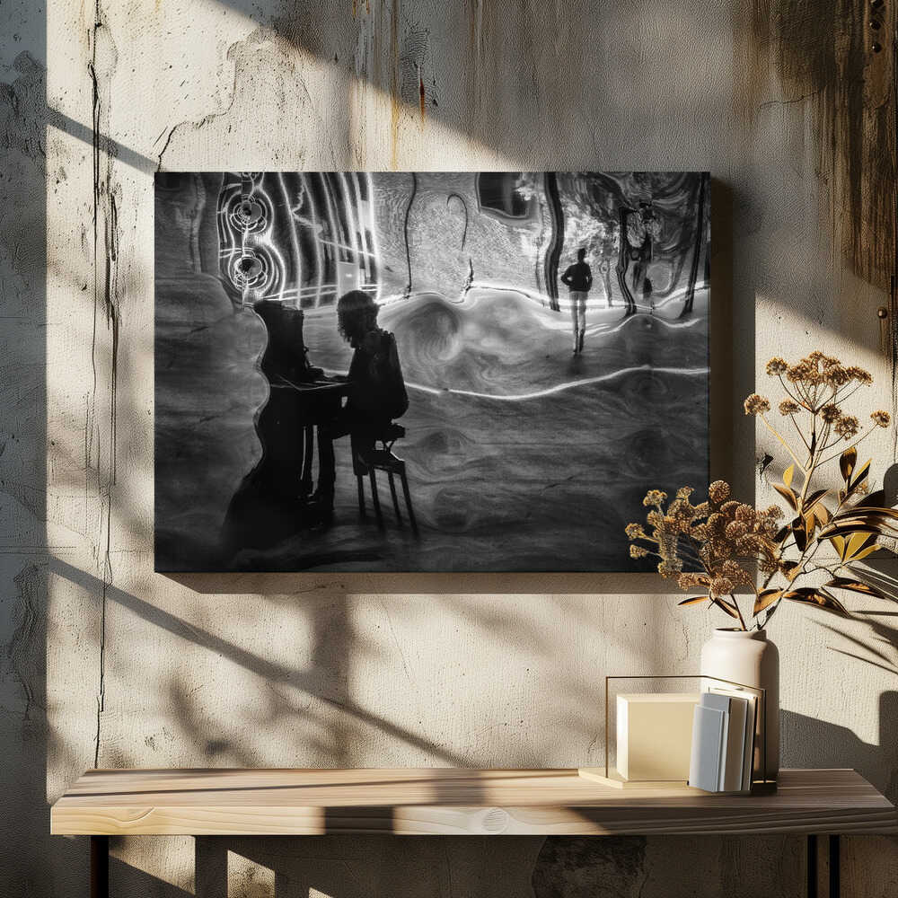 Reflection in a metal Construction