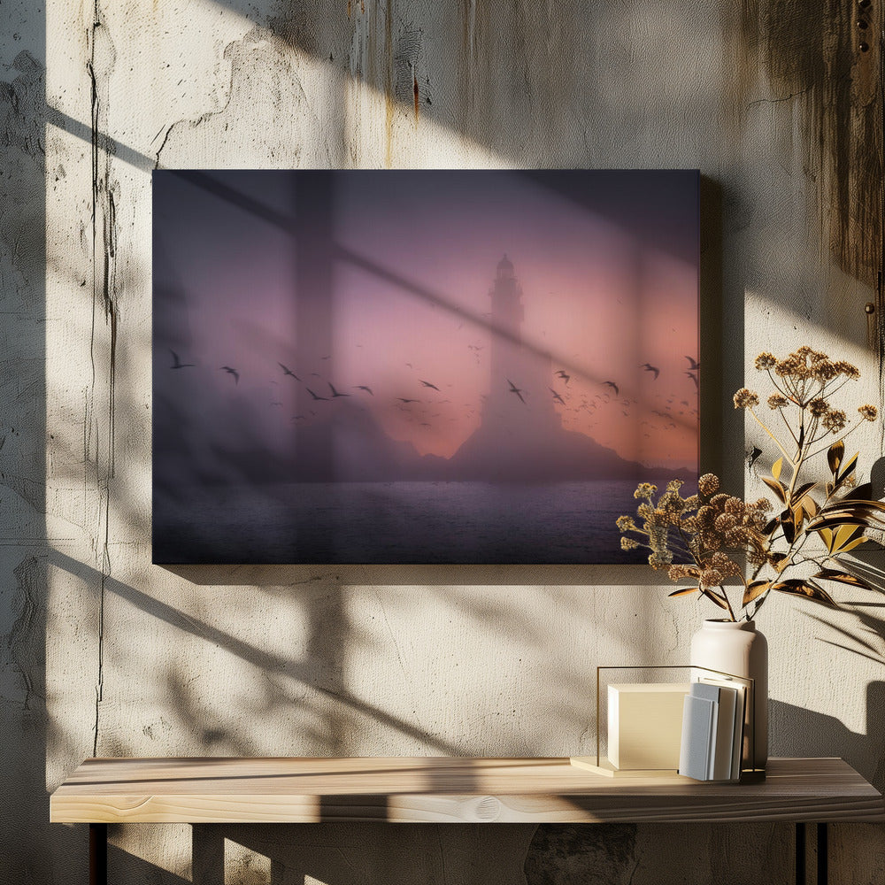 The predawn lighthouse...