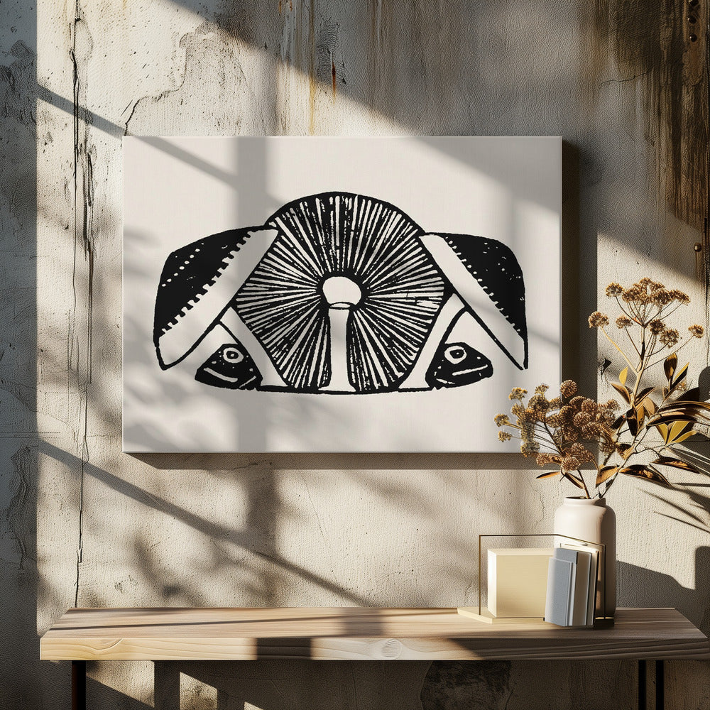 Three Mushrooms 1892 Beige