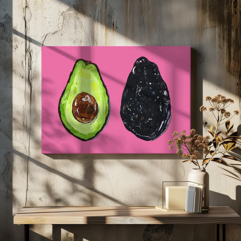 Avocado On Pink