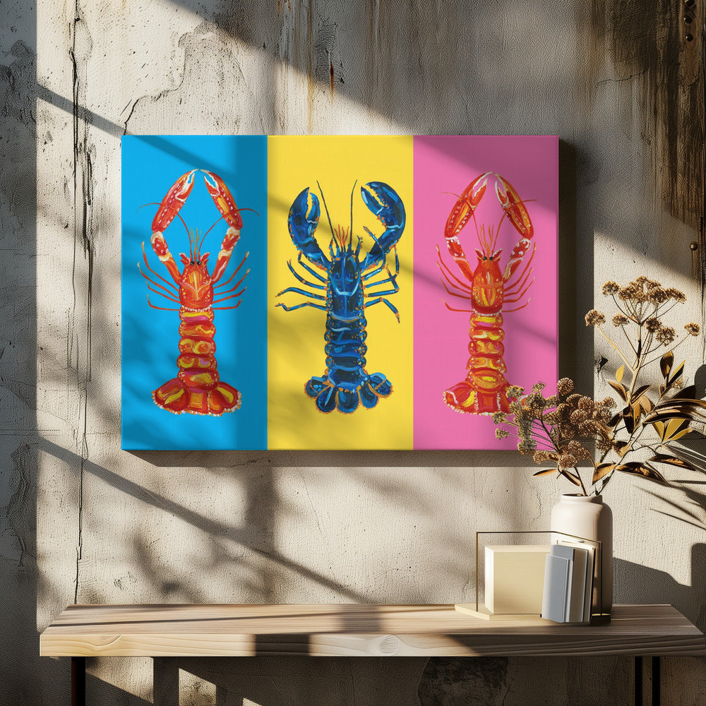 Lobster Langoustines Pop Art