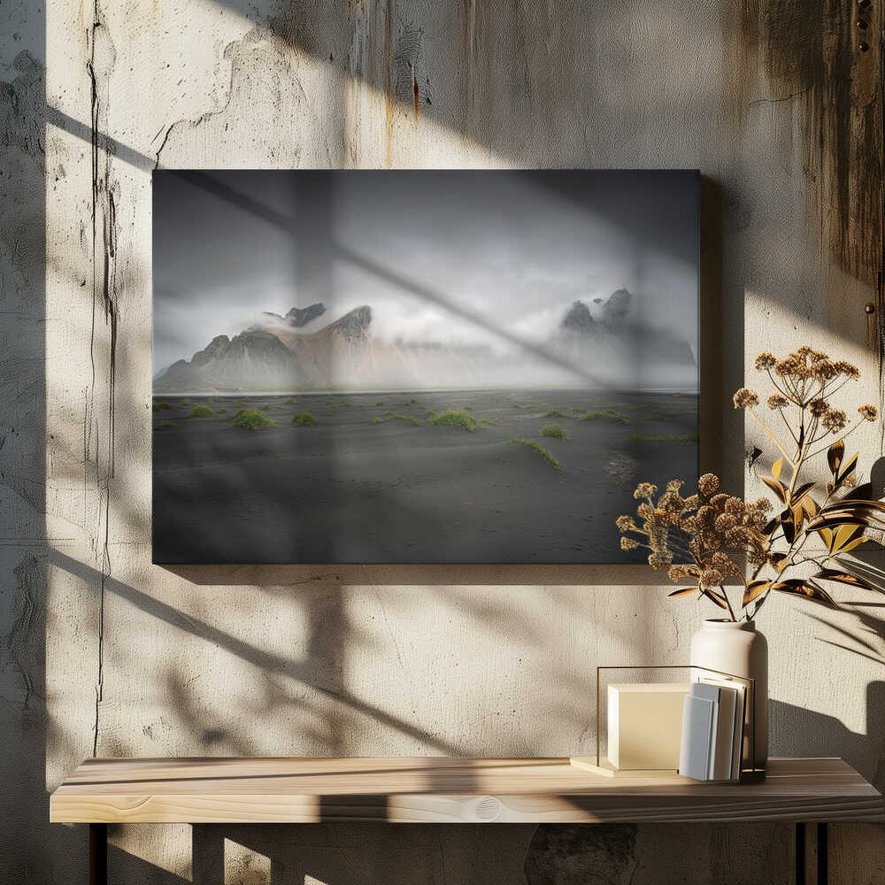 Misty morning at Vestahorn