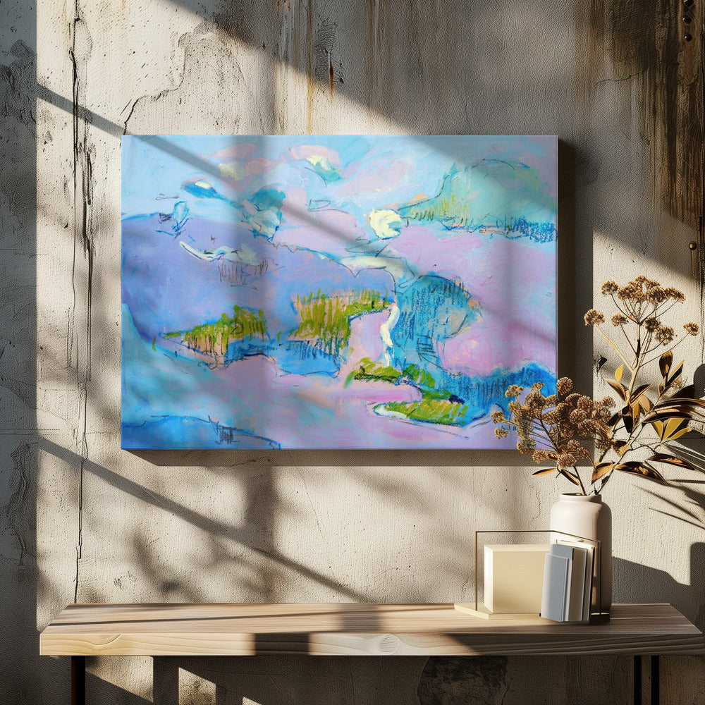 Abstract Pink Landscape