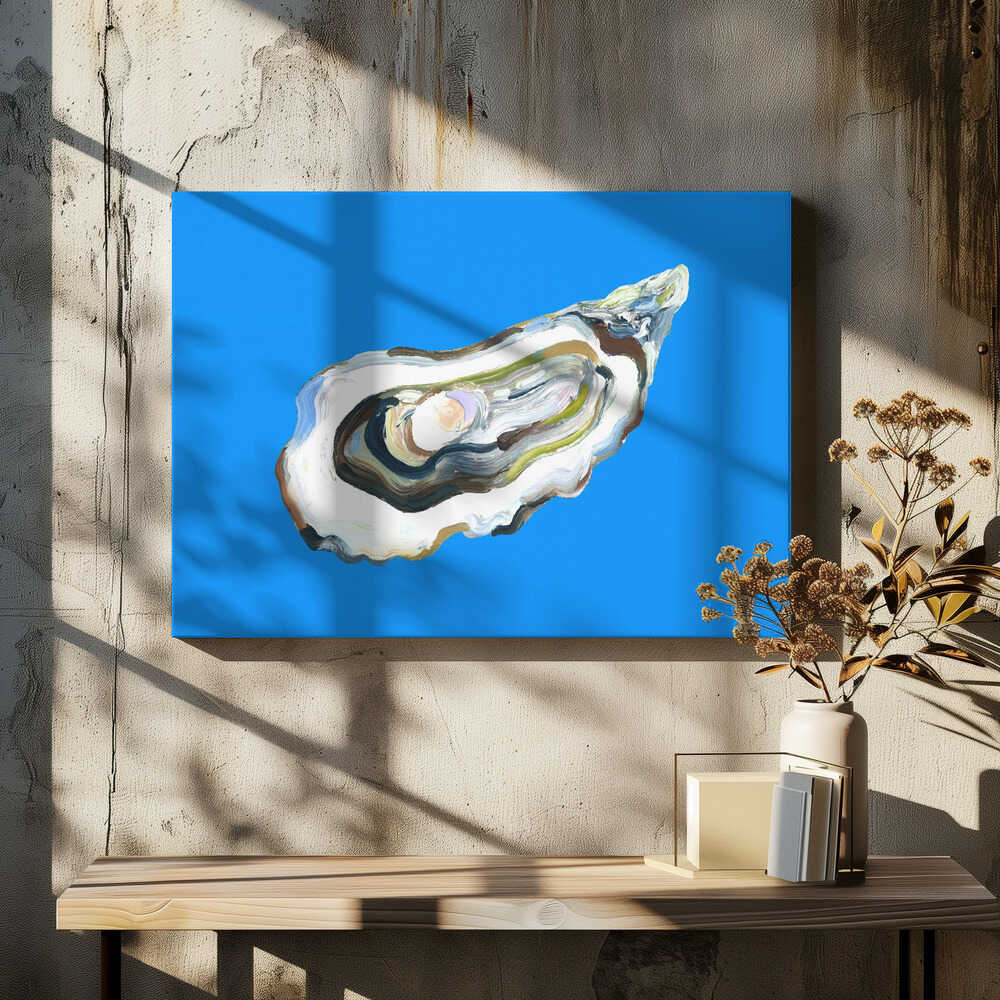 Oyster By the Sea Blue