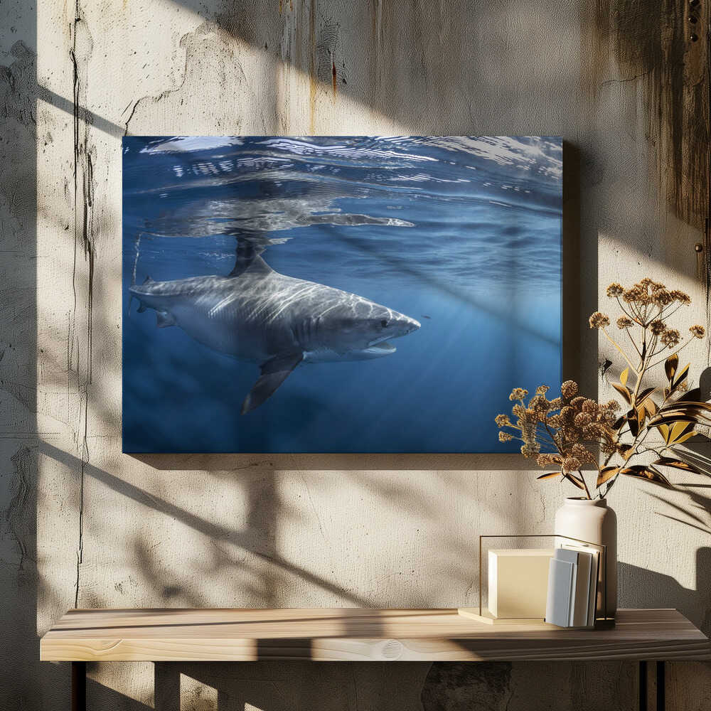 Encounter with a big tiger shark