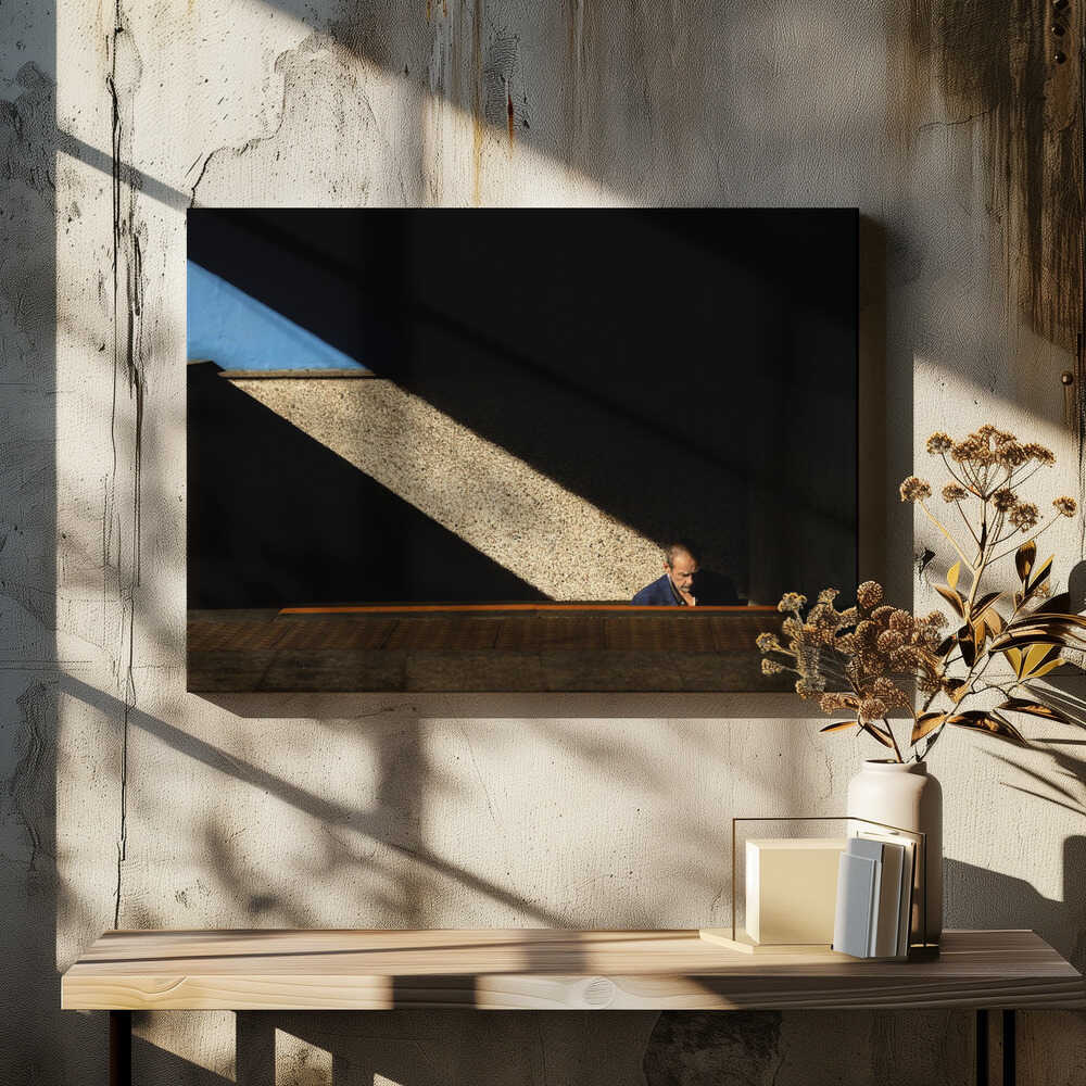 Man at the end of the light