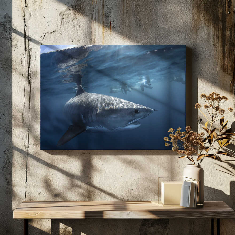 A Tiger shark is looking at me