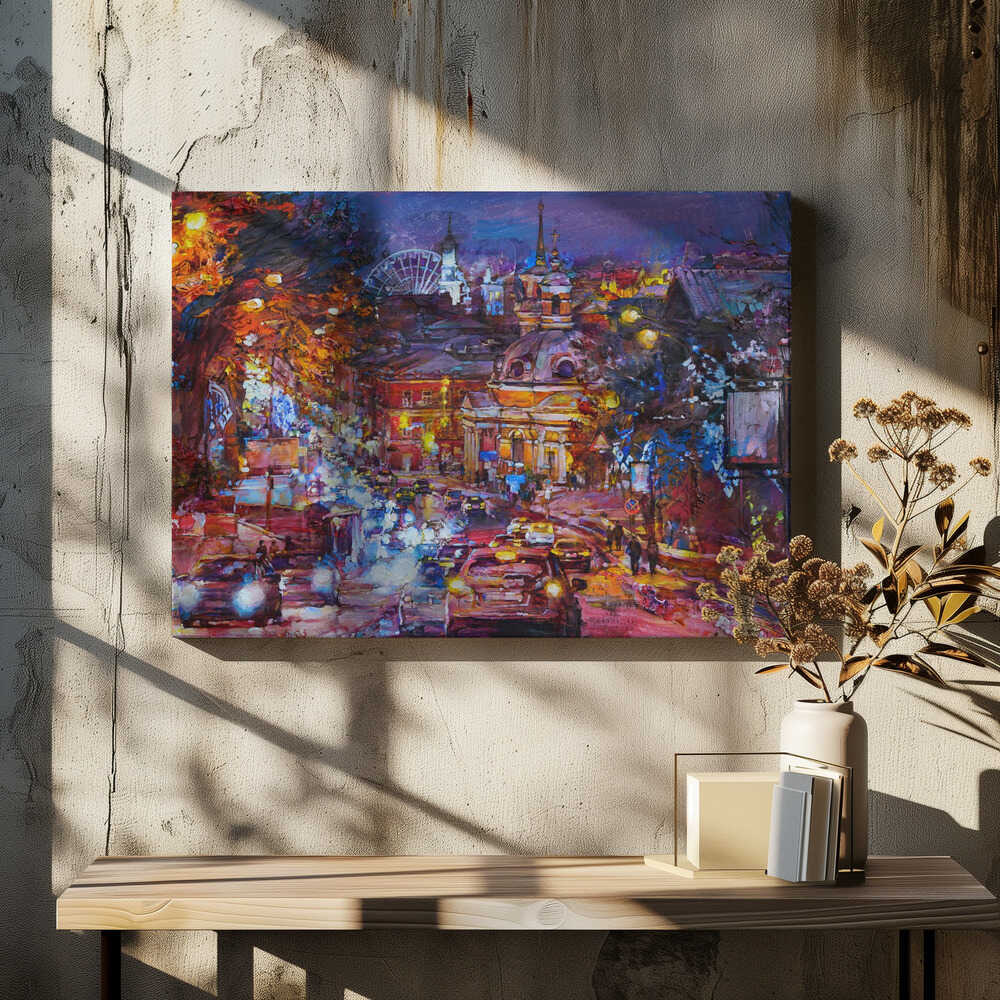 Kyiv, evening lights