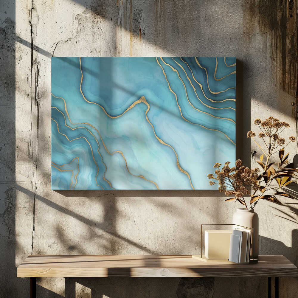 Marbled Glamour Turquoise