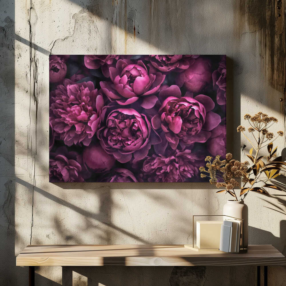 Moody Pink Watercolor Flowers