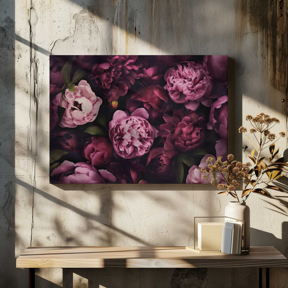 Pastel Peonies Watercolor Flowers