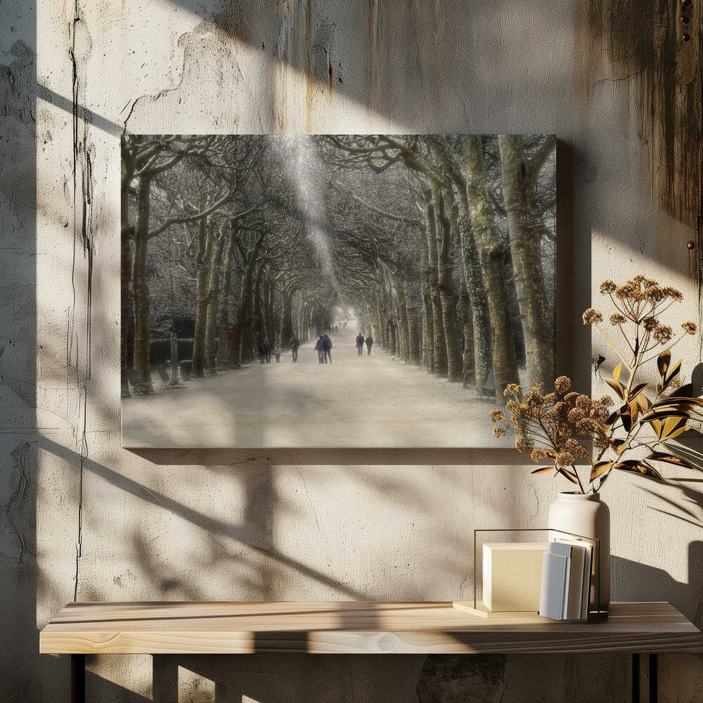 Public garden in Paris