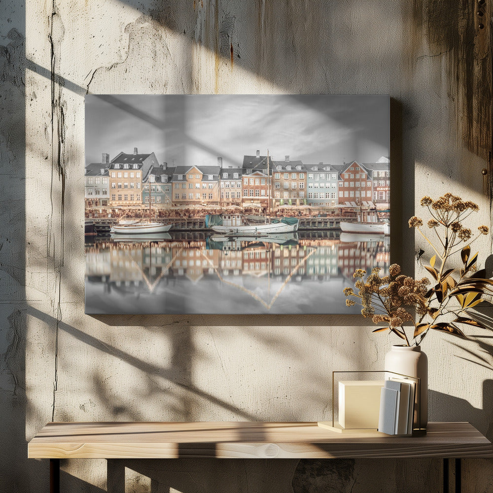 Art Prints of COPENHAGEN VINTAGE Nyhavn Idyllic Evening Impression