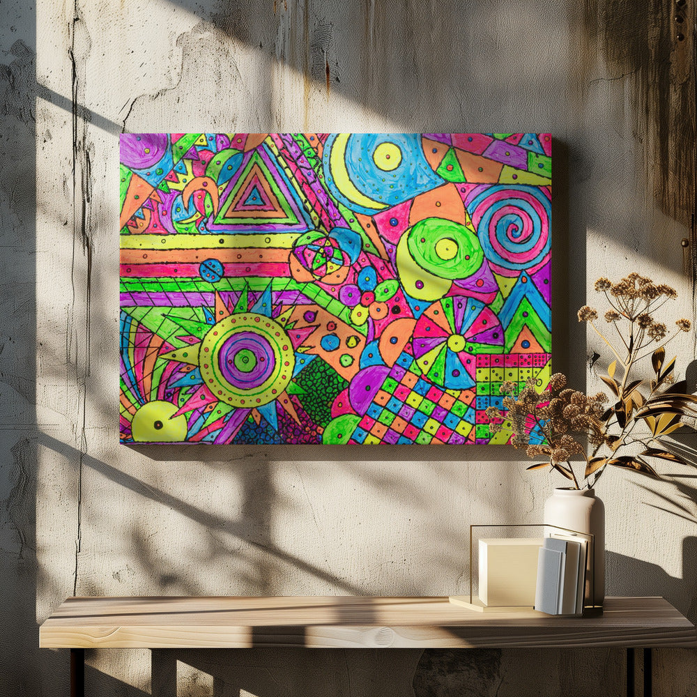 Art Prints of Fluo Huzzah