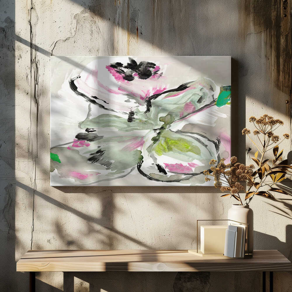 Abstract Purple Violet Pink Hues Floral 1