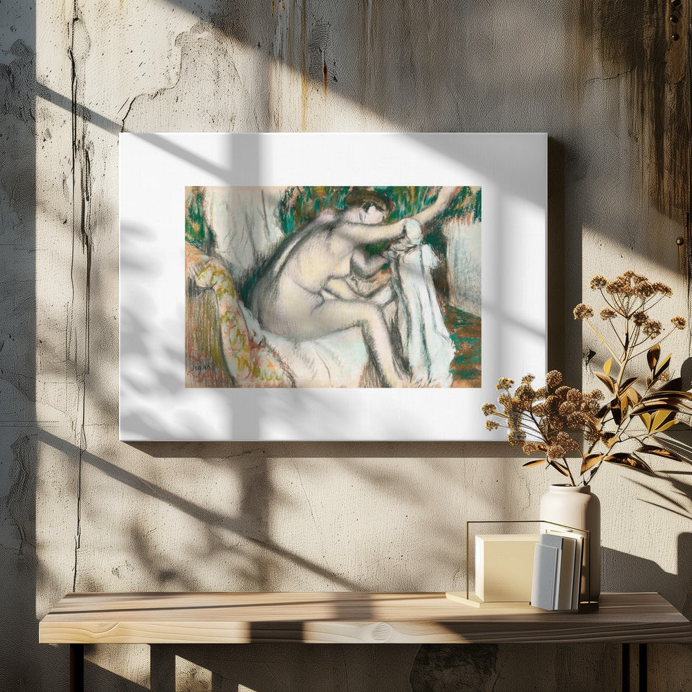 Woman Drying Her Arm