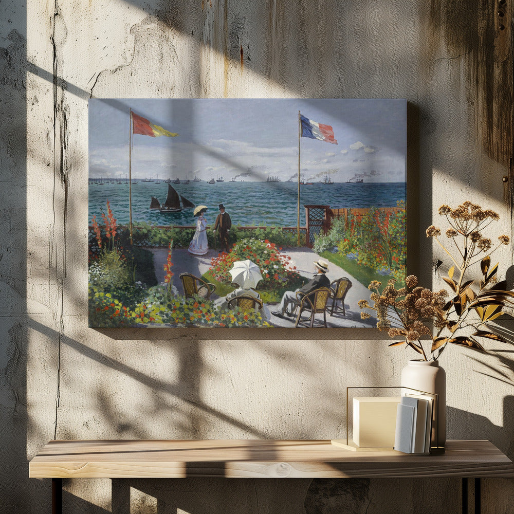 Garden At Sainte Adresse By Claude Monet