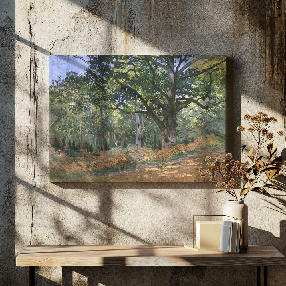 The Bodmer Oak, Fontainebleau Forest (1865) By Claude Monet