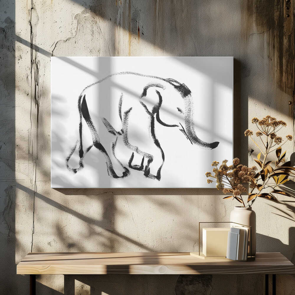 Gentle Elephant Stroll