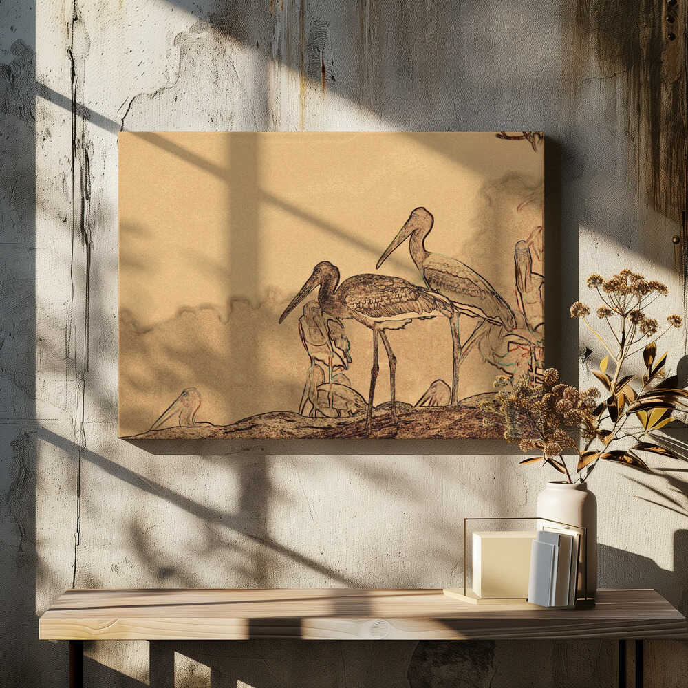 Serene Avian Gathering