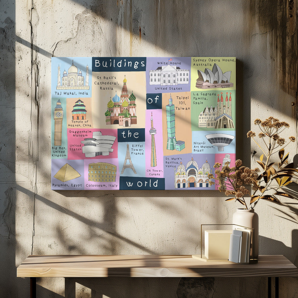 Buildings of the World Illustrated by Artist Carla Daly