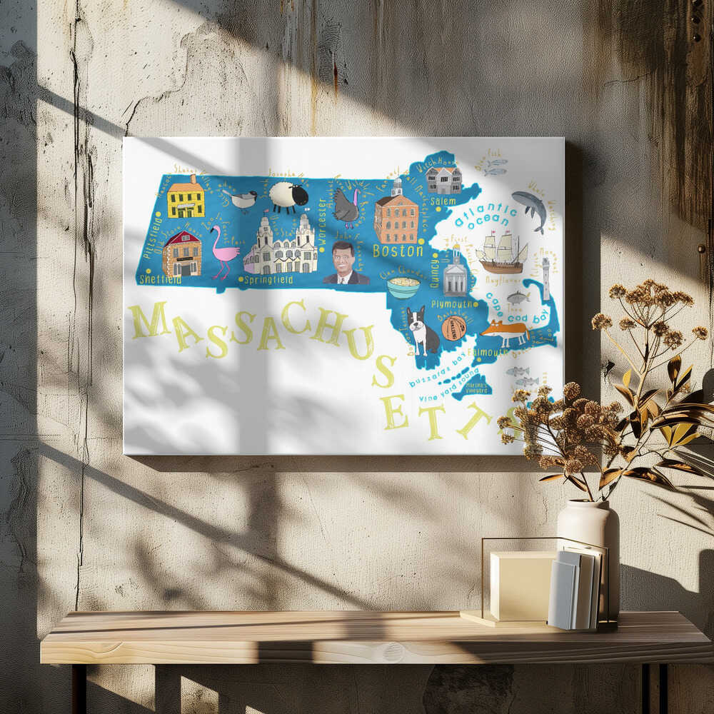 Massachusetts Travel Map