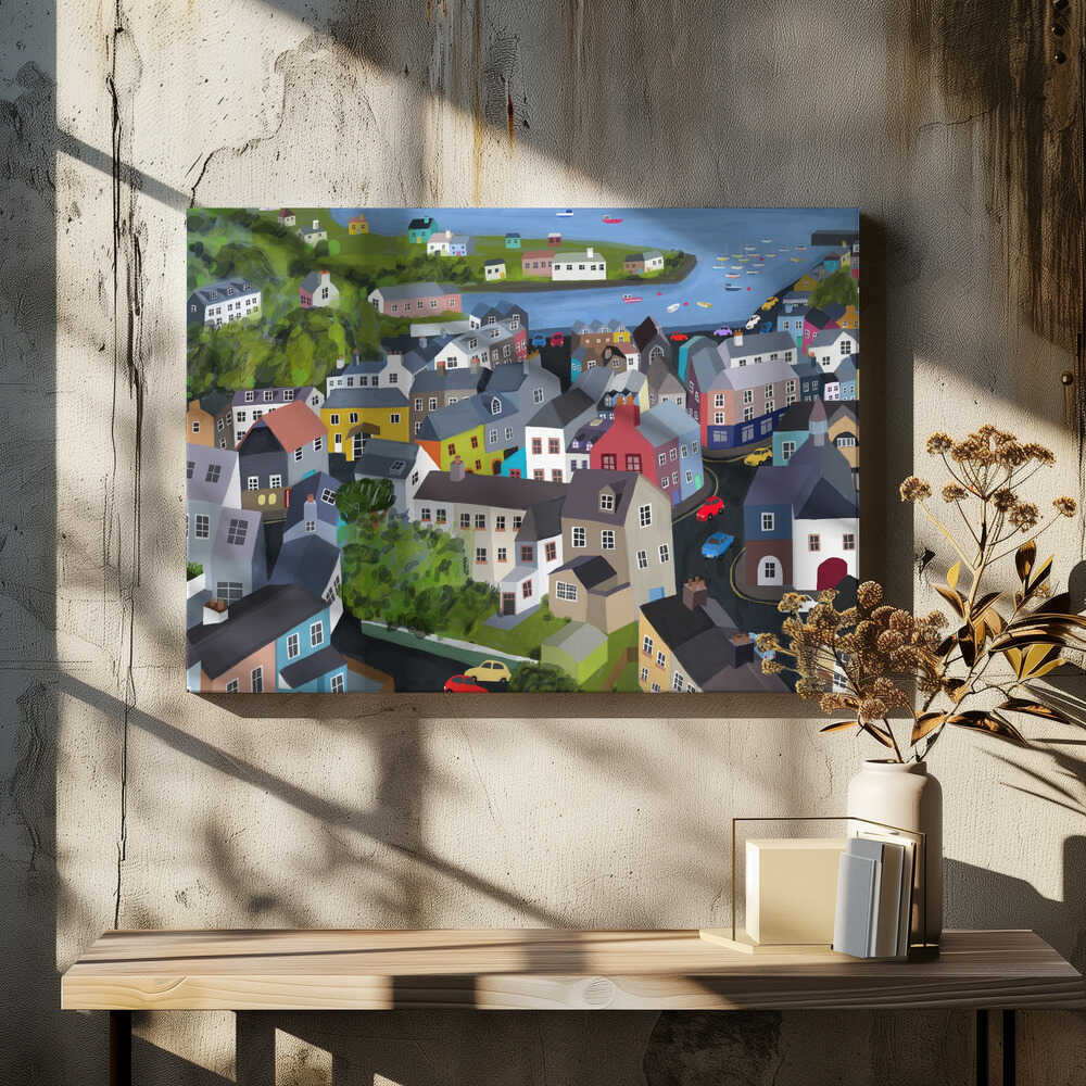 Colorful Houses of Kinsale, Ireland by Artist Carla Daly